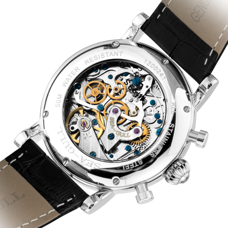 Extraordinaire Multifonction Phase de Lune Chronographe 41mm