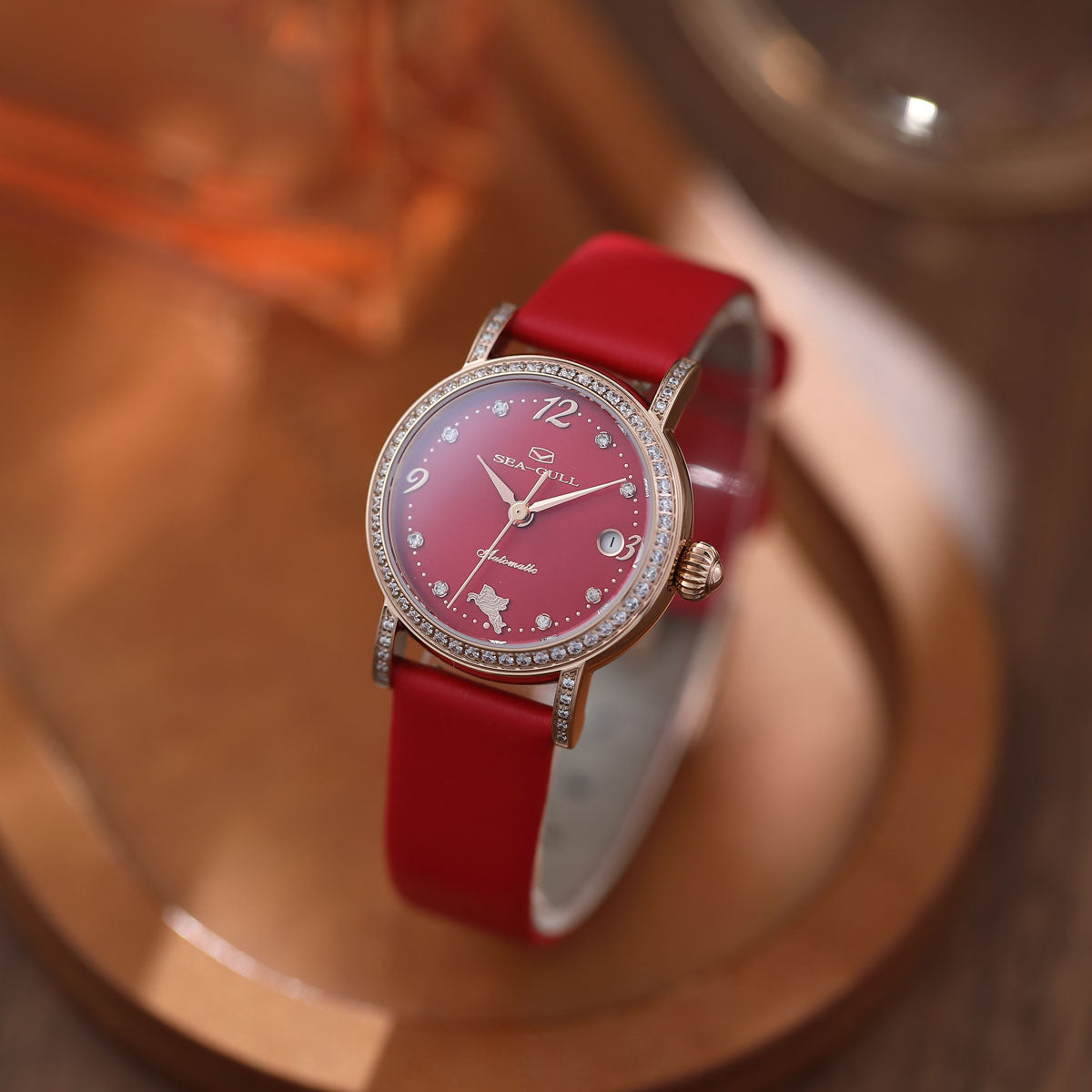 Année du Cheval Édition Spéciale Petit Diamant Serti Femme Habillée 27mm