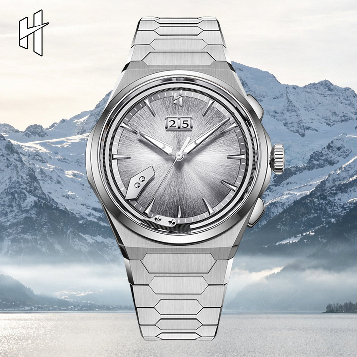 Chiming Watch 2.0 Cadran Brossé Argent Titane Grade 5 – Édition Limitée 100 pièces
