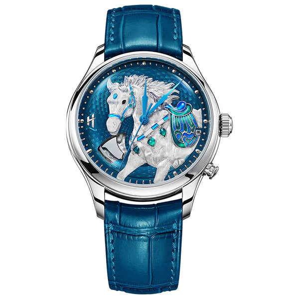 LUCKY HARVEY - HORSE CHIMING ALLOY BLUE
