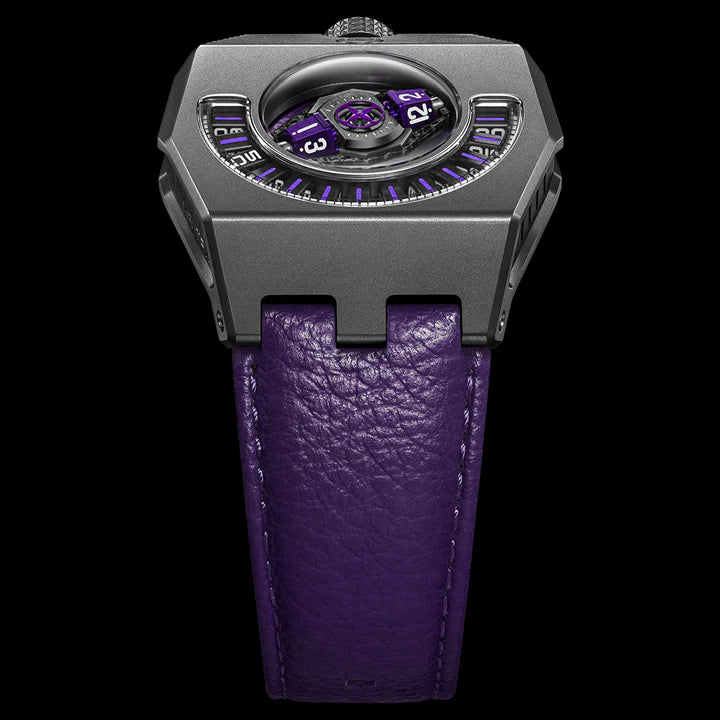 Bracelet en cuir de vache violet pour MANTA-X