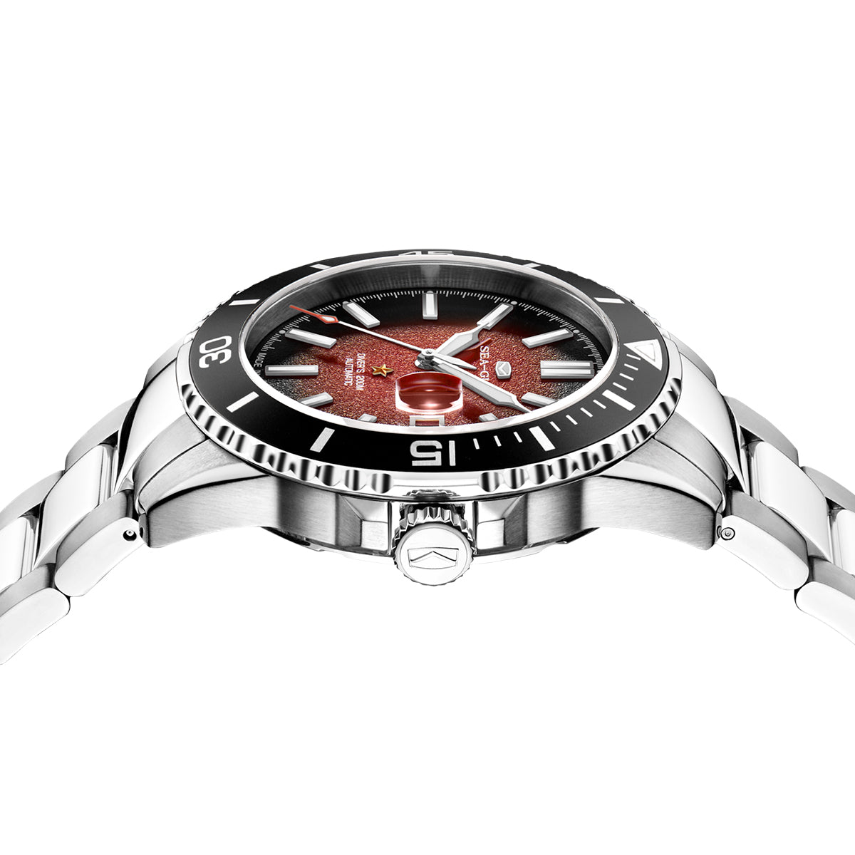 Océan 200m Étanche Cadran Mat Plongée 44mm