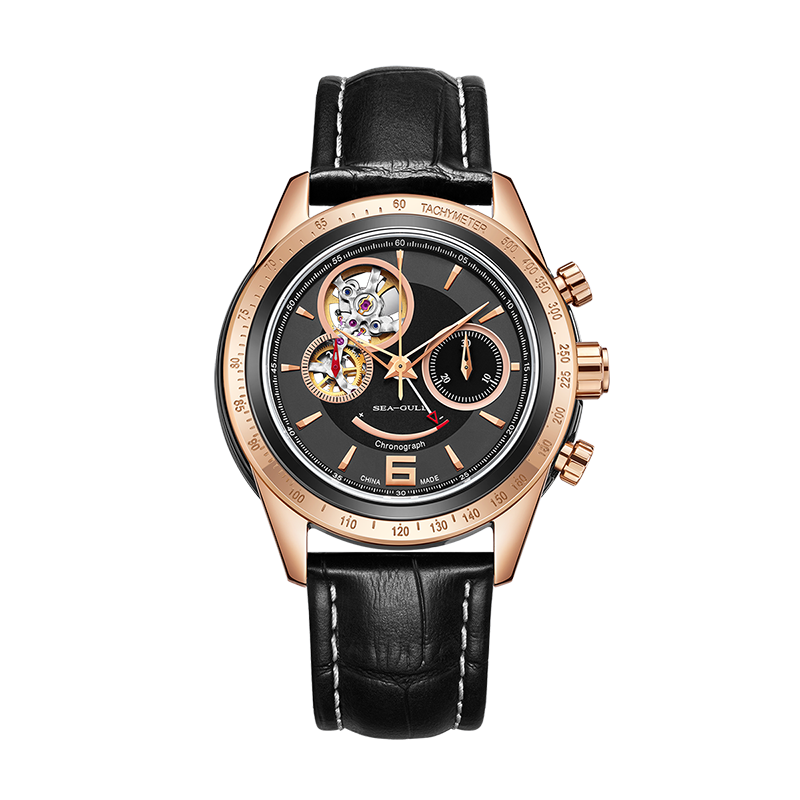 Style Course Réserve de Marche Tachymètre Complication Chronographe 42mm