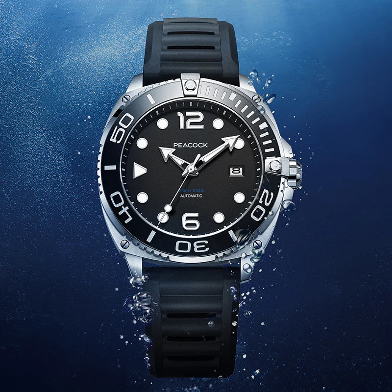 Peacock Just Dive Automatic Waterproof Watch