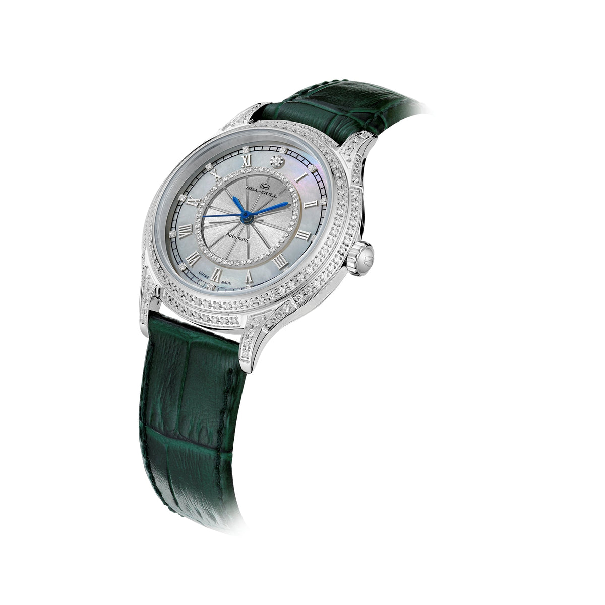 Serti Diamant Nacre Vintage Femme 34mm