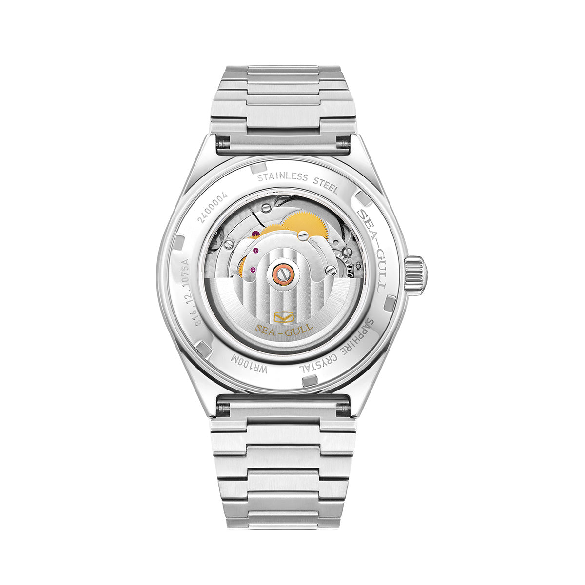 Motif Nuage Ancien Jour-Date Réédition Habillée 38mm