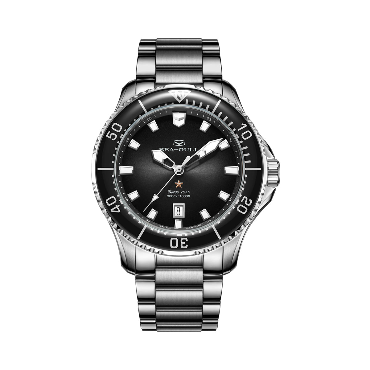 Océan Pro 300m Étanche Plongée 44mm