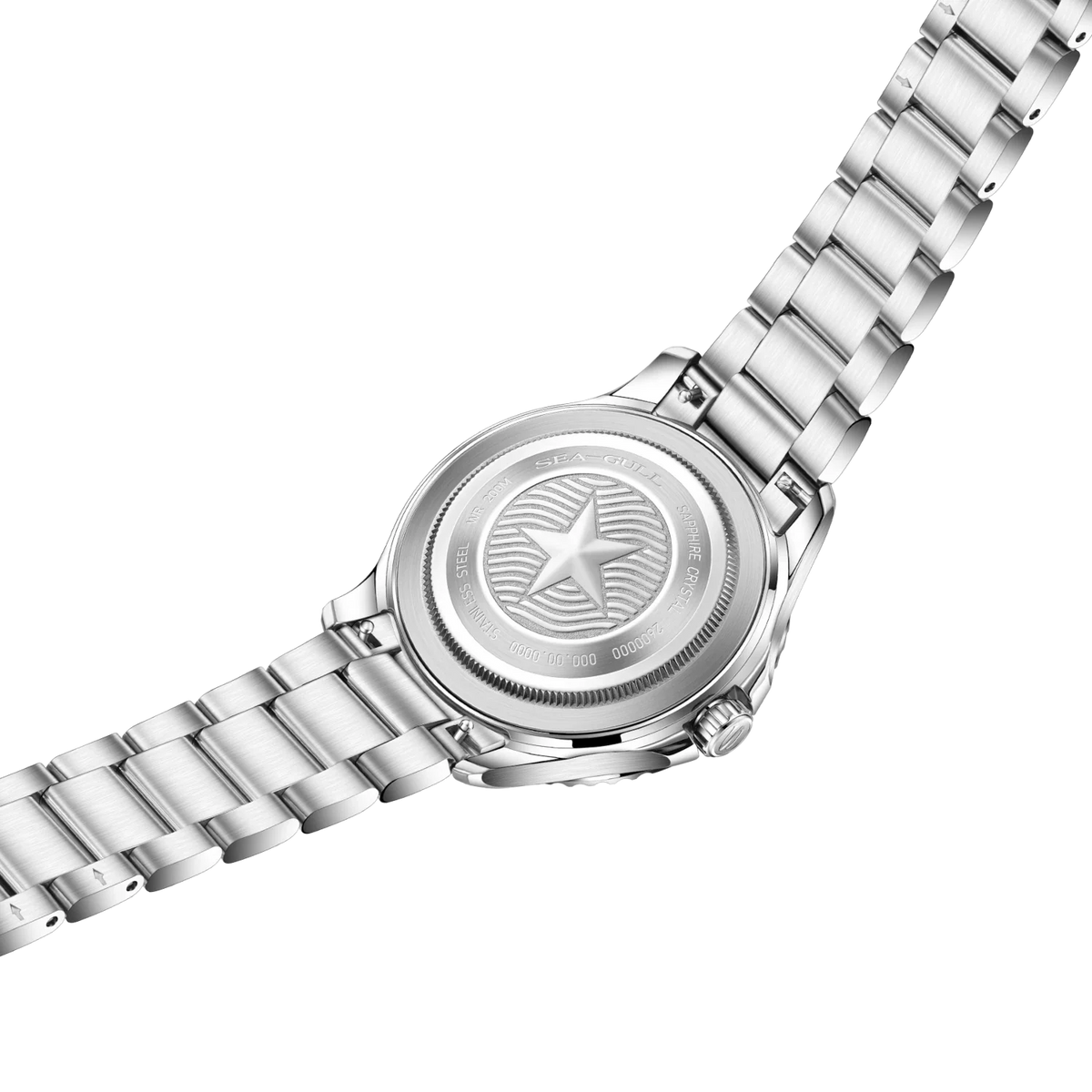Océan 200m Métallique Dégradé Calendrier Plongée 39mm