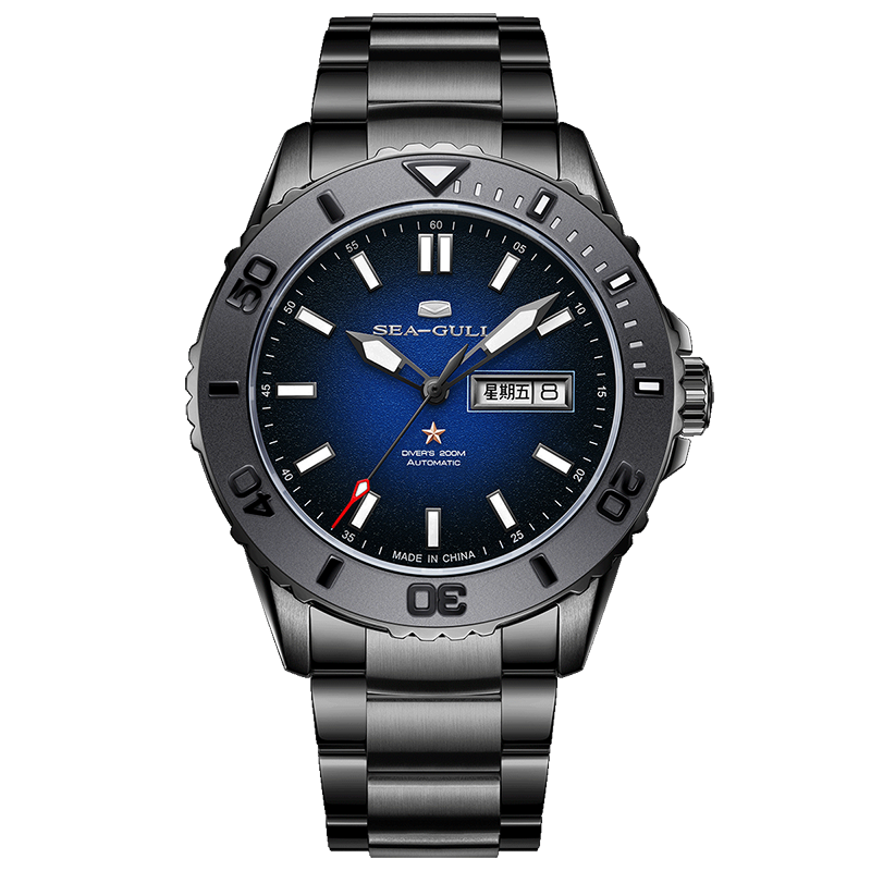 Océan 200m Étanche Cadran Scintillant Céramique Lunette Plongée 44mm