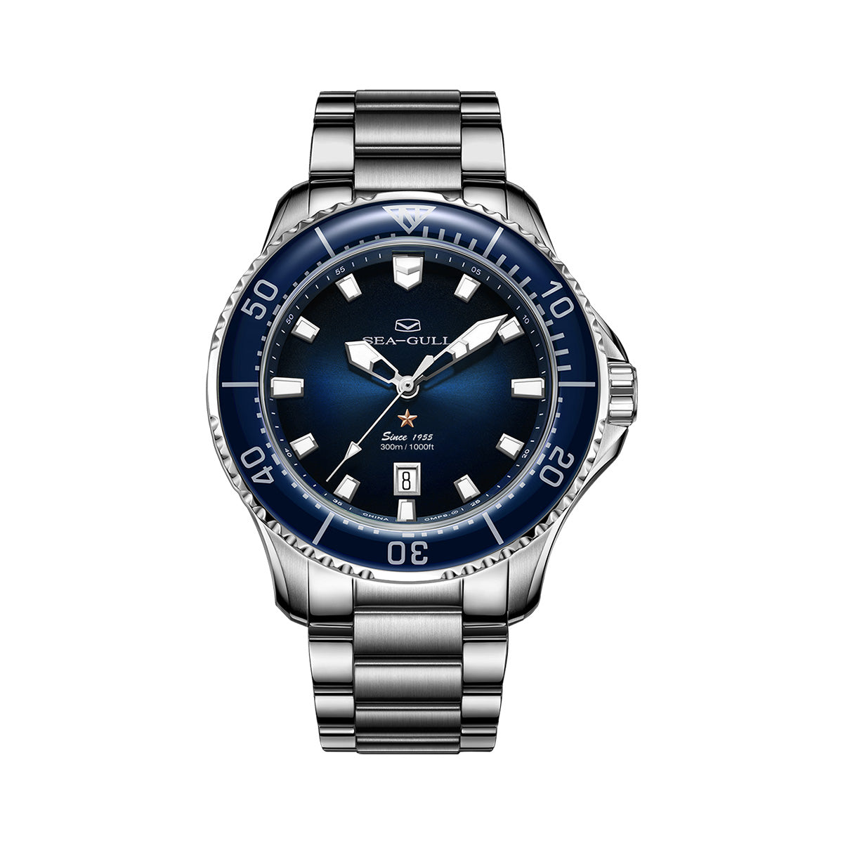 Océan Pro 300m Étanche Plongée 44mm