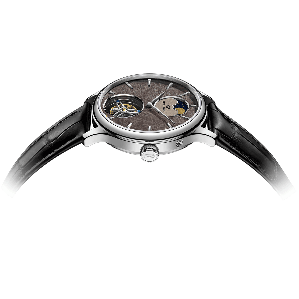 Artisan Patrimoine Météorite Phase de Lune Coaxial Tourbillon 42mm