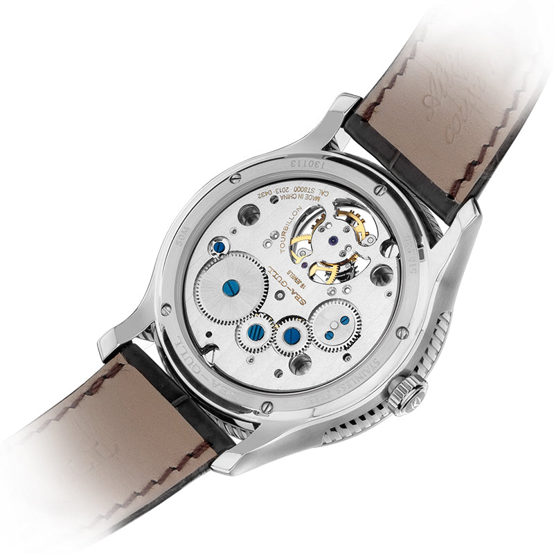 Patrimoine Décentré Tourbillon Fond Transparent 41mm
