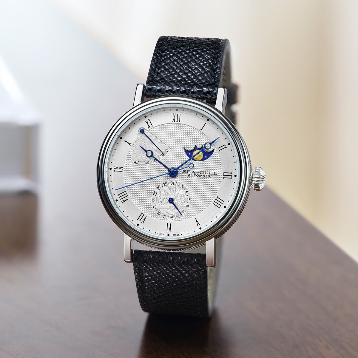 Phase de Lune Calendrier Réserve de Marche 41mm