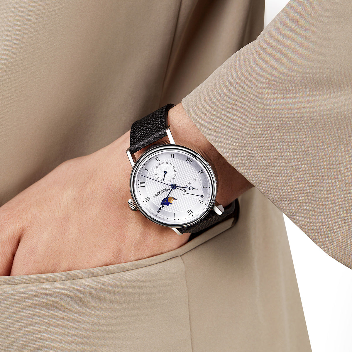 Phase de Lune Calendrier Réserve de Marche 41mm