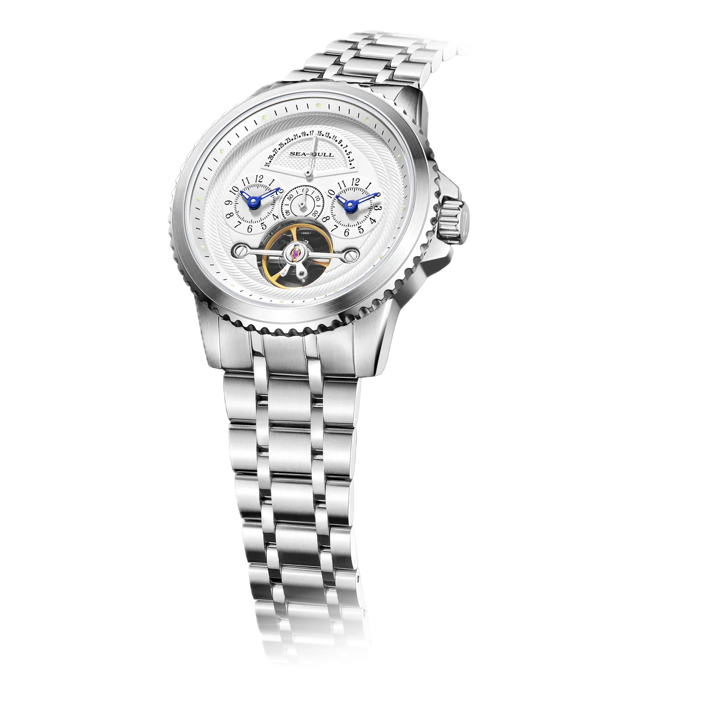 Seagull – Double Fuseau Horaire & Calendrier Rétrograde