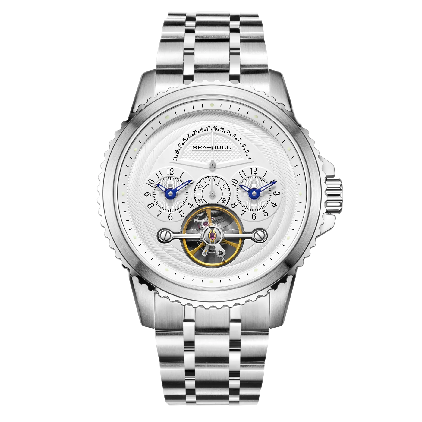 Seagull – Double Fuseau Horaire & Calendrier Rétrograde