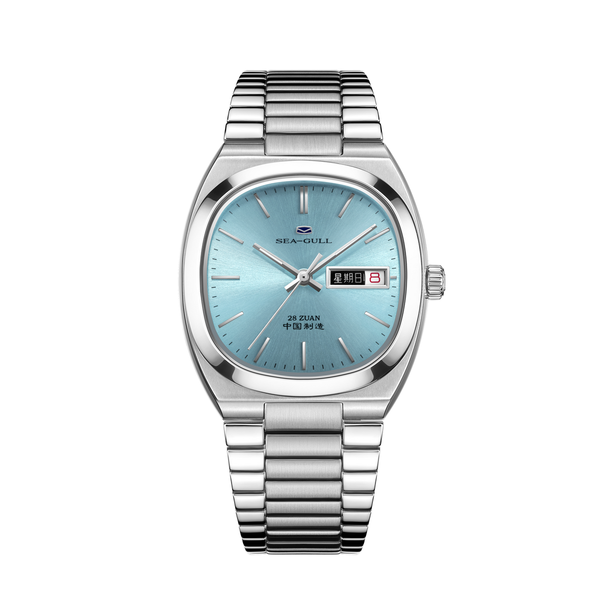 Jour-Date Calendrier Tonneau Habillée 34mm