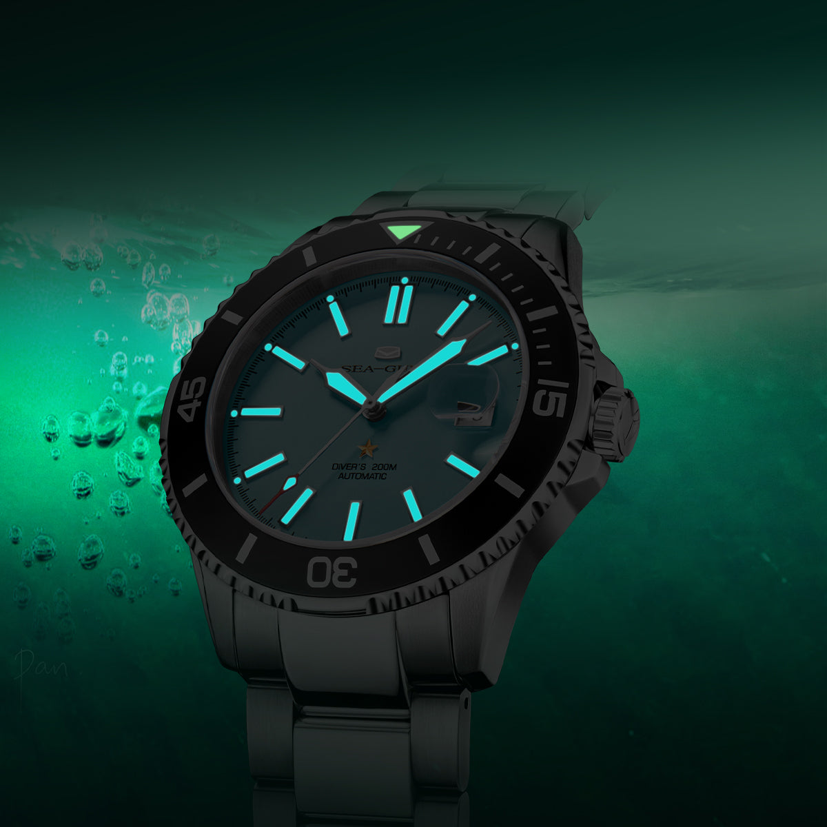 Océan 200m Étanche Cadran Mat Plongée 44mm