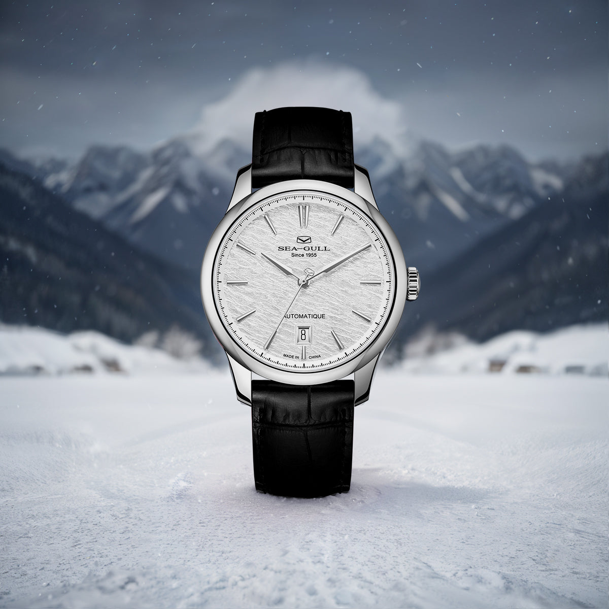 Extraordinaire Cadran Flocon Ultra-fin Habillée 40mm