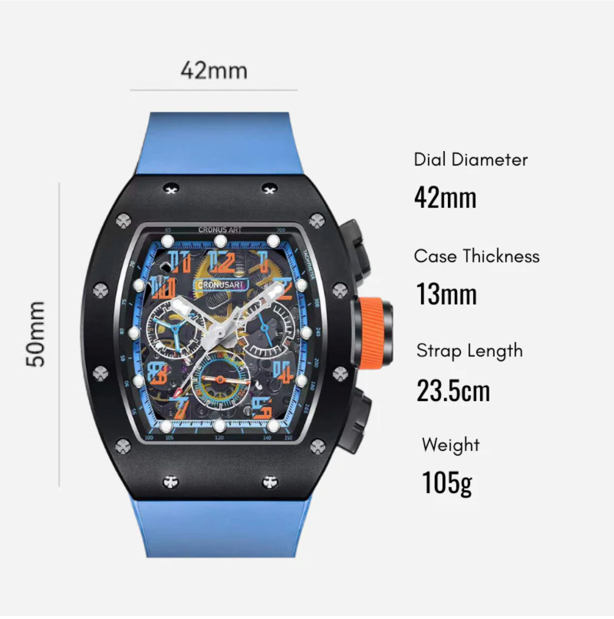 CRONUS ART CM09 Chronograph Carbon