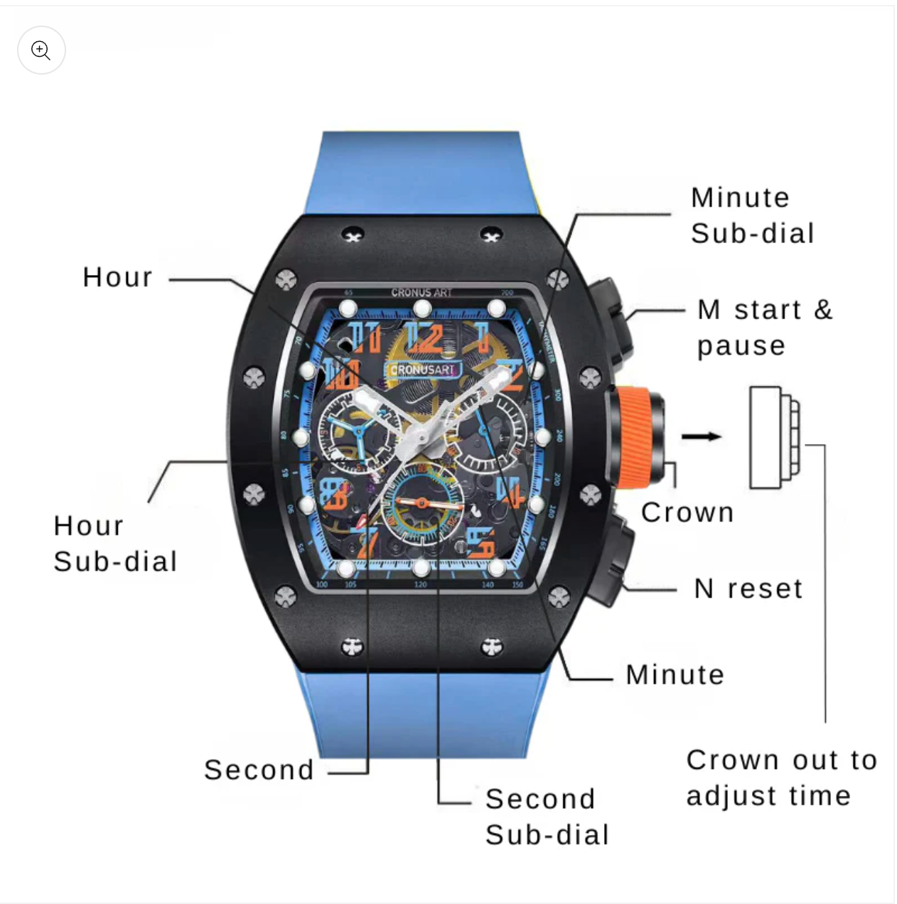 CRONUS ART CM09 Chronograph Carbon