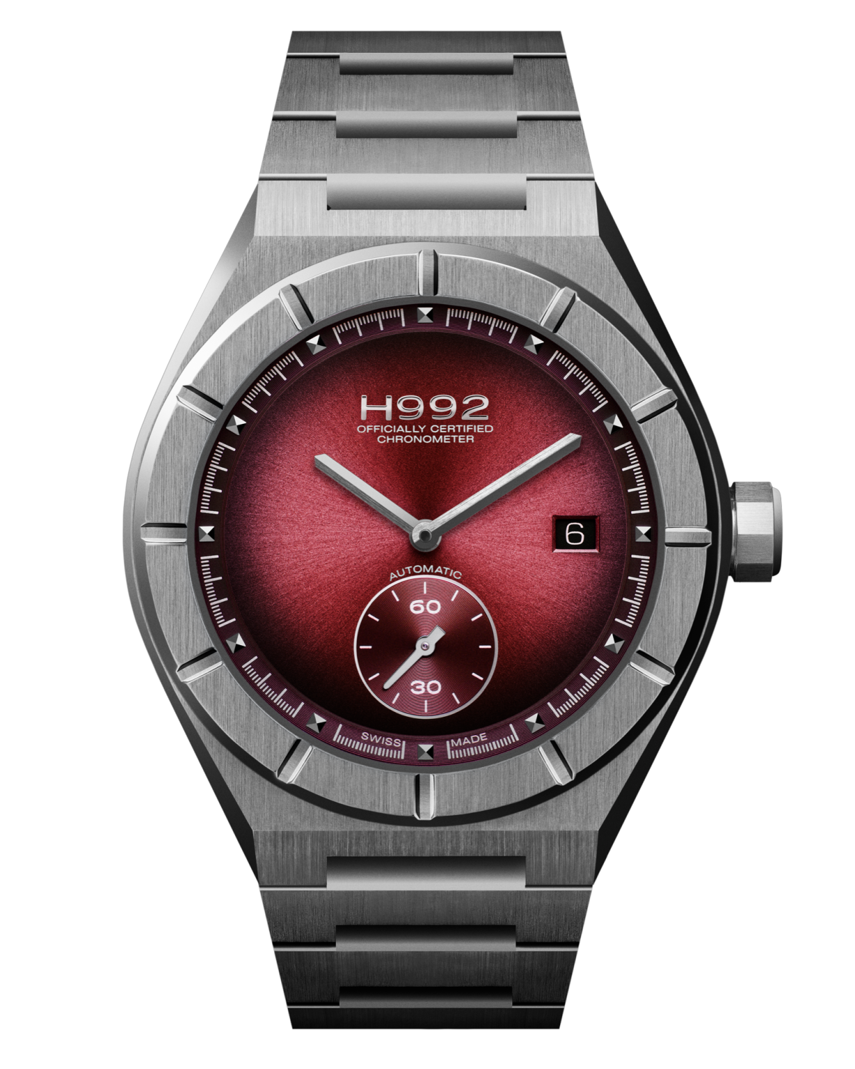 Montre H992 - H1 Burgundy + Silver