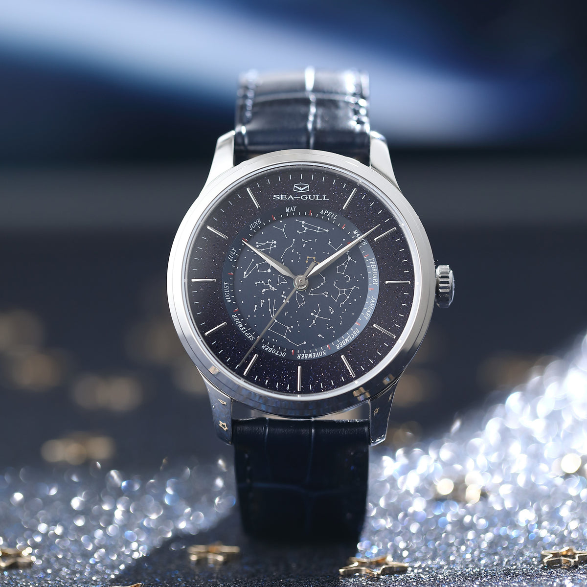 Astronomie Chinoise Pierre d'Or Scintillante Complication 41mm