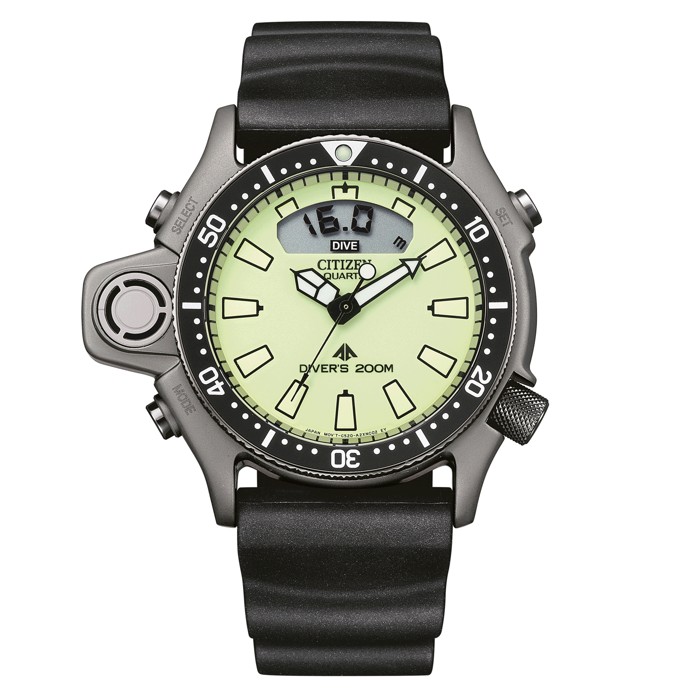 Montre Citizen Promaster Aqualand JP2000-08E – Plongeuse Ana-Digi 200 m