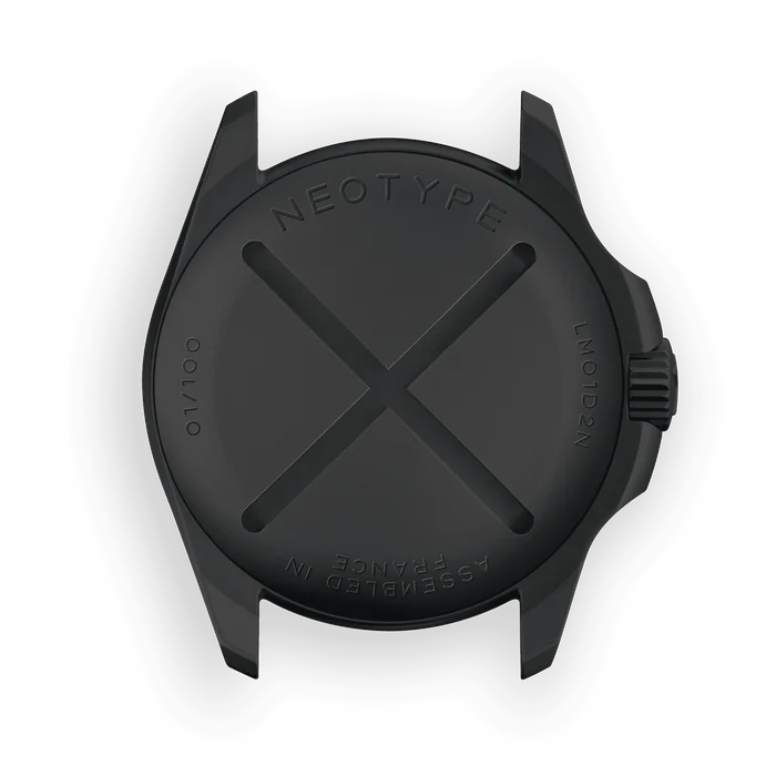 LM01 Type D Acier PVD Noir et cadran Noir