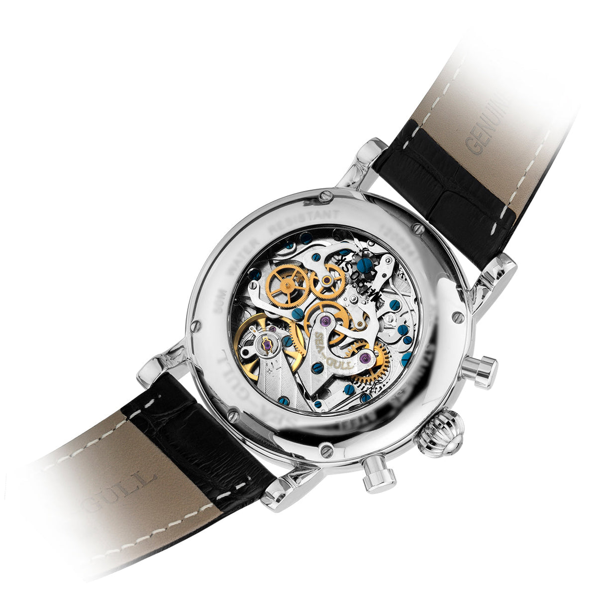 Roue à Colonnes Chronographe Squelette Ajouré 41mm