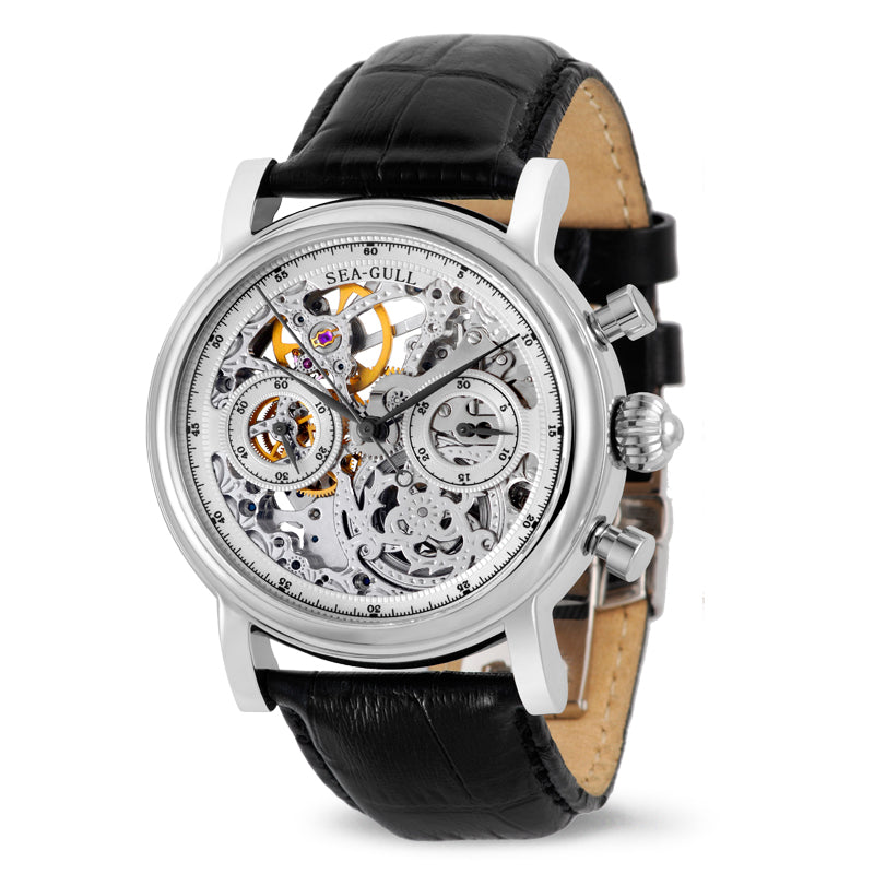 Roue à Colonnes Chronographe Squelette Ajouré 41mm