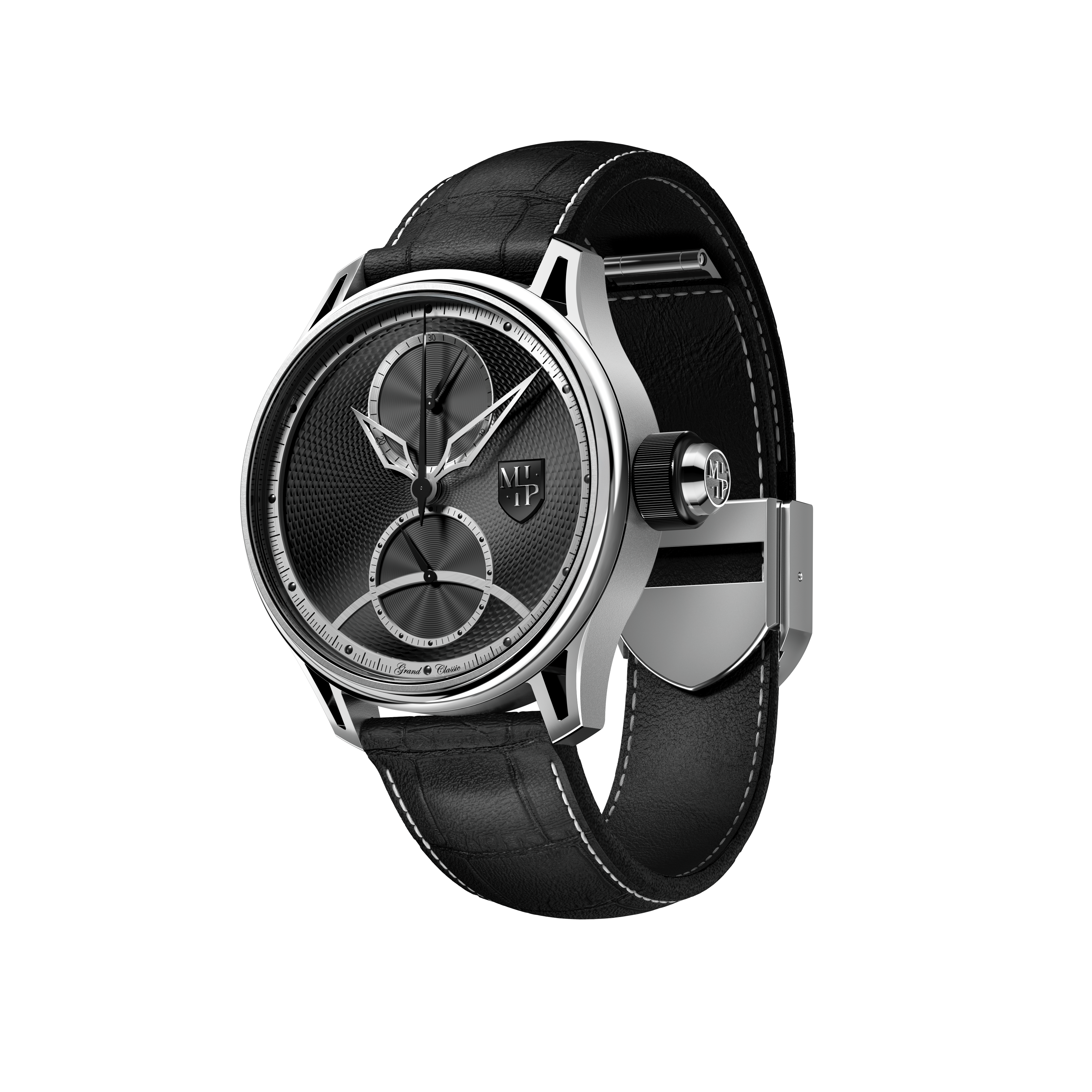 GRAND CLASSIC STEEL - BLACK DIAL