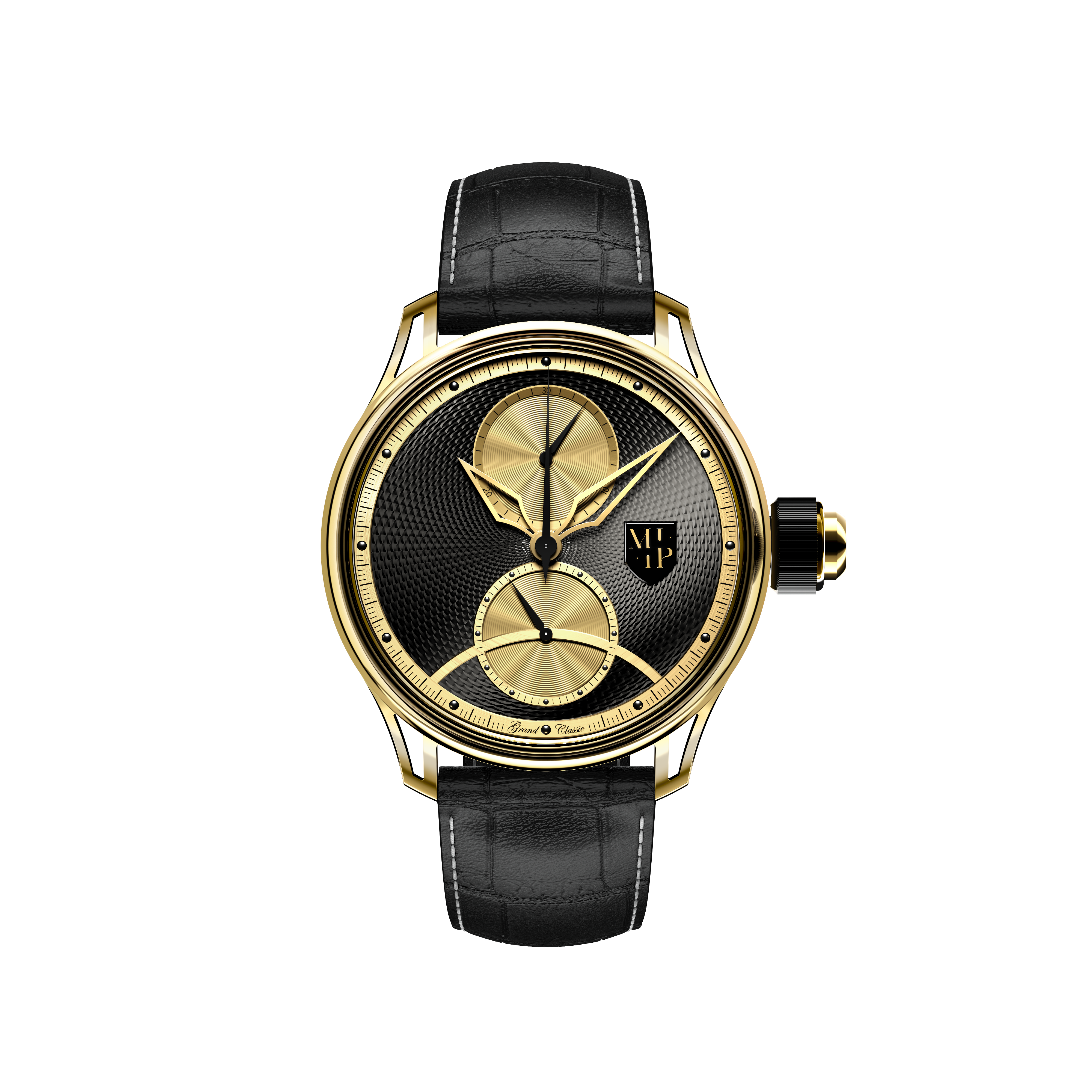 GRAND CLASSIC GOLD - YELLOW GOLD - BLACK DIAL 