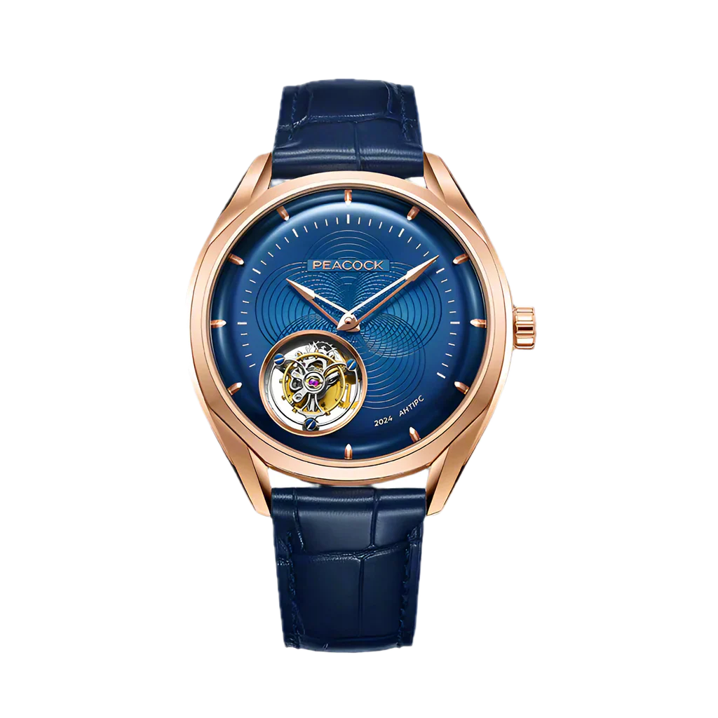Peacock Hand-Made Guilloché Classic-Grandeur Tourbillon Watch