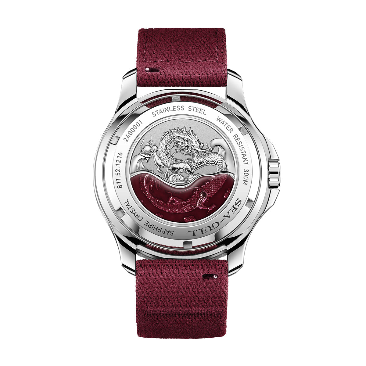 Océan Pro "Rois Dragons des Quatre Mers" Cadran Écailles de Dragon 300m Étanche Plongée 44mm