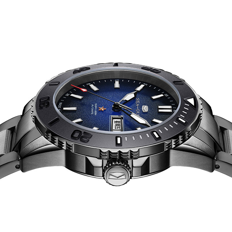 Océan 200m Étanche Cadran Scintillant Céramique Lunette Plongée 44mm