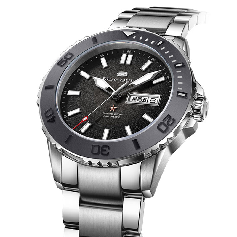 Océan 200m Étanche Cadran Scintillant Céramique Lunette Plongée 44mm