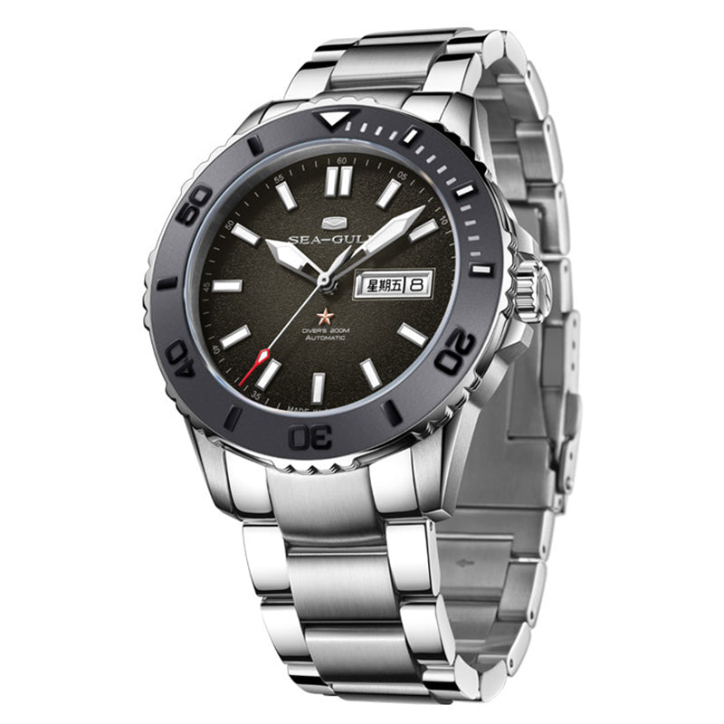 Océan 200m Étanche Cadran Scintillant Céramique Lunette Plongée 44mm