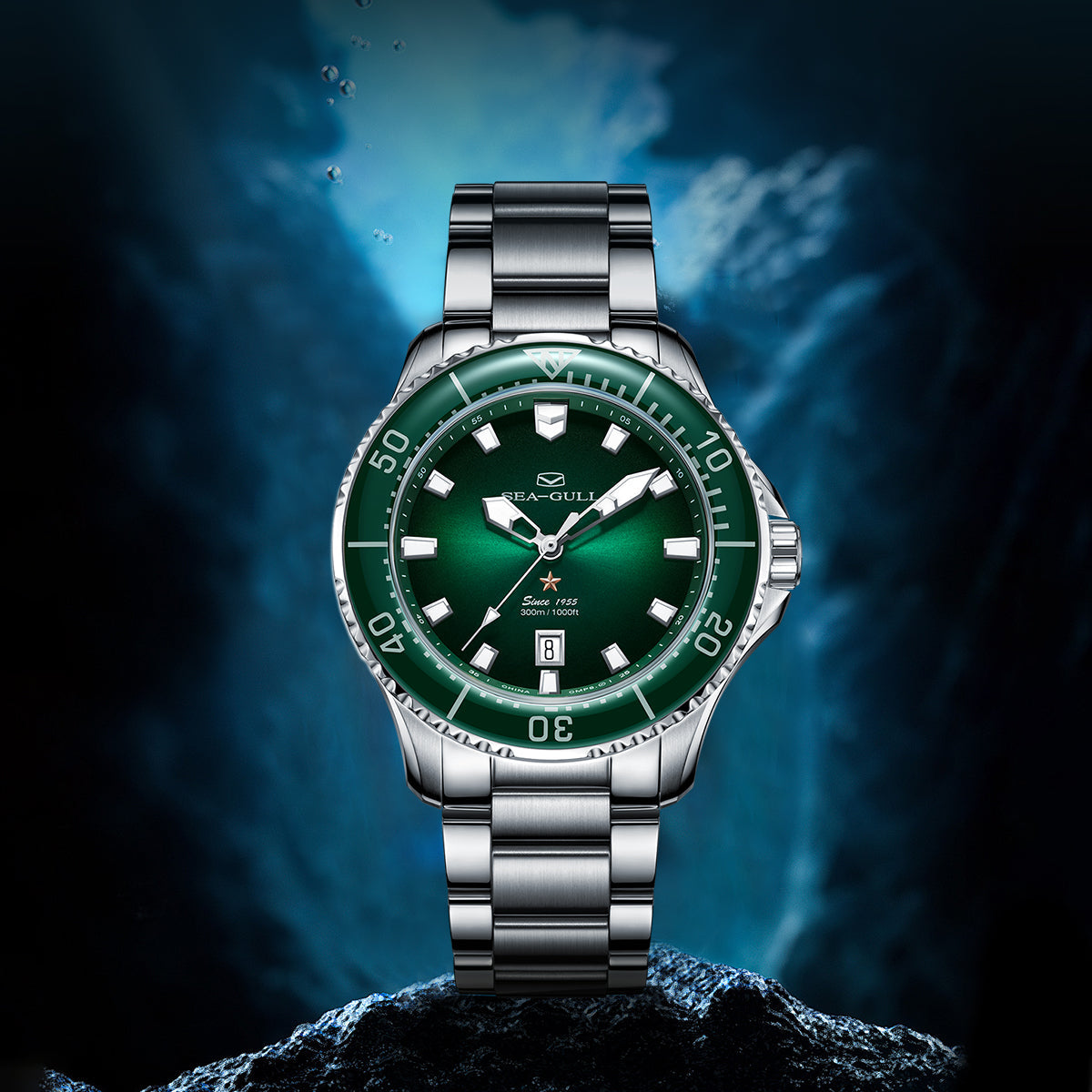 Océan Pro 300m Étanche Plongée 41mm