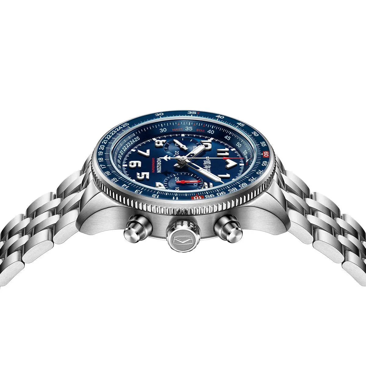 Aviation Tachymètre Chronographe Titane 43mm