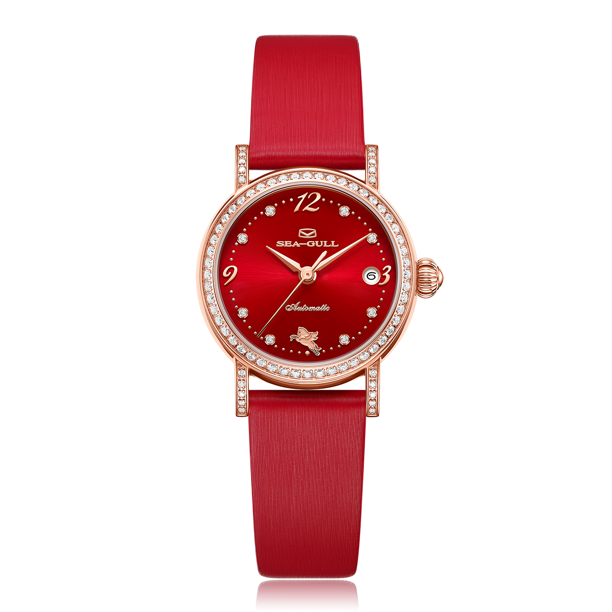 Année du Cheval Édition Spéciale Petit Diamant Serti Femme Habillée 27mm